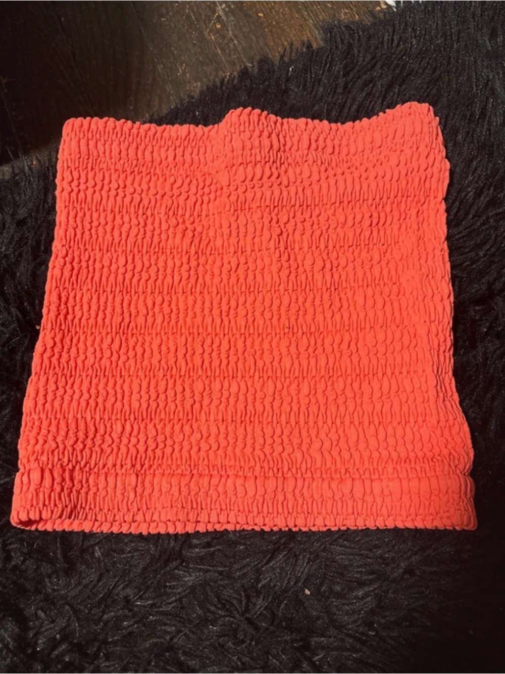 Smocked Coral Tube Top
